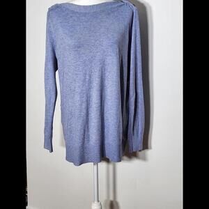Loft Blue Sweater with Buttons
